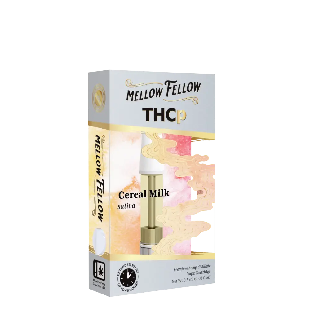 [T-1177-02] MELLOW FELLOW CARTRIDGE 0.5G THC-P 6pk Box (Cereal Milk Sativa)