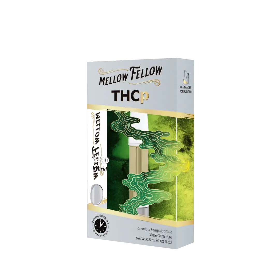 [T-1177-06] MELLOW FELLOW CARTRIDGE 0.5G THC-P 6pk Box (TKO Hybrid)