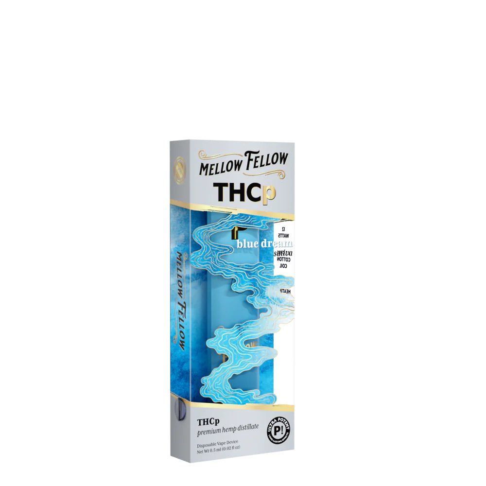 [T-1180-08] MELLOW FELLOW DISPOSABLE 0.5G THCP 6pk Box (White Runtz (Hybrid))