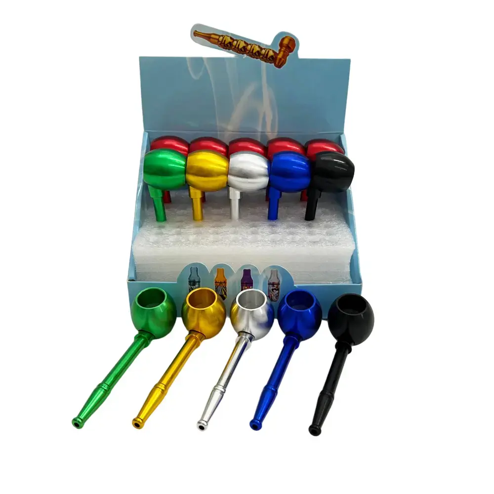 [T-1474-18] Metal Handpipe Display (HMP-019 12pcs/Display)