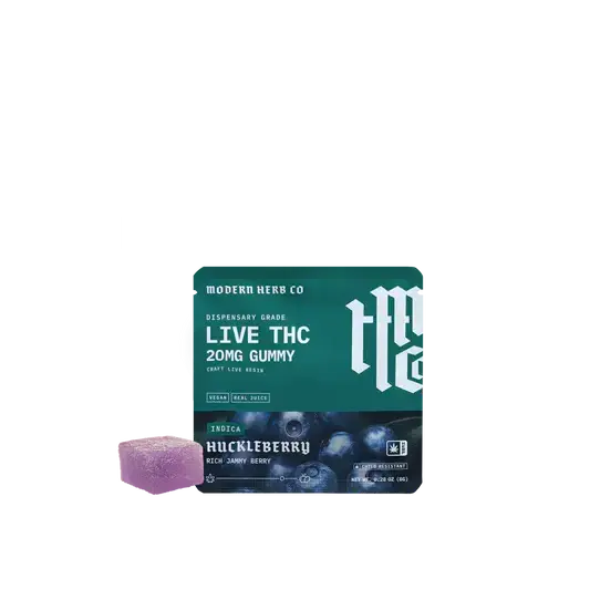 [T-1642-01] Modern Herb Co Live D9 20MG 20CT (Huckleberry)