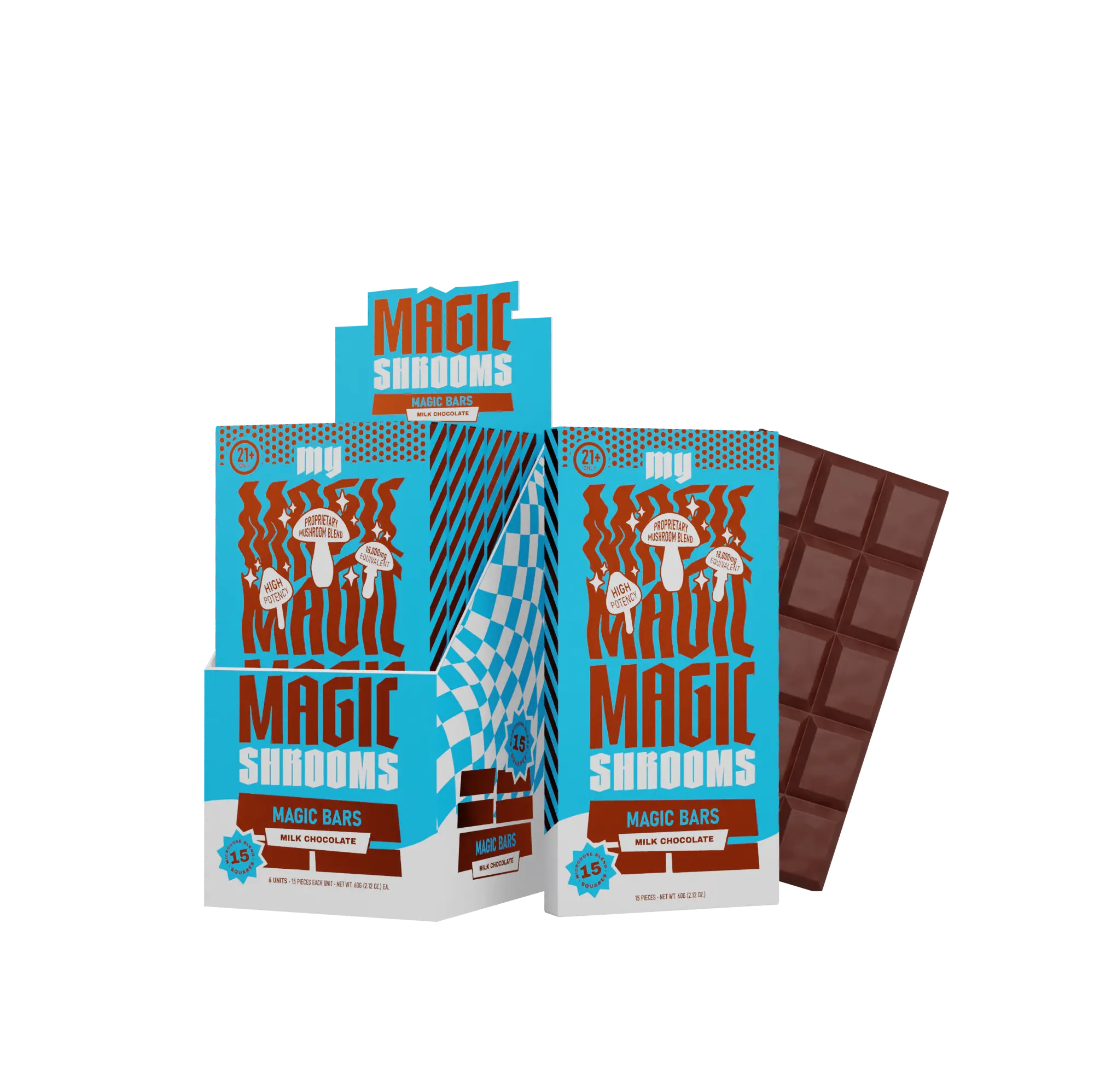 [Q-4361-03] MY MAGIC MUSHROOM CHOCOLATE 6 PER BOX (Milk Chocolate)