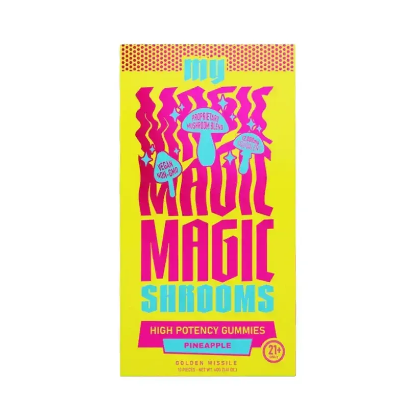 [Q-4380-02] MY MAGIC MUSHROOM GUMMIES 10PC 6PK Display (Pineapple)