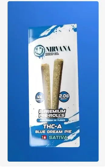 [T-1334-02] NIRVANA 2G EXOTIC THC-A PRE-ROLL 5CT (CAPTAIN KUSH)