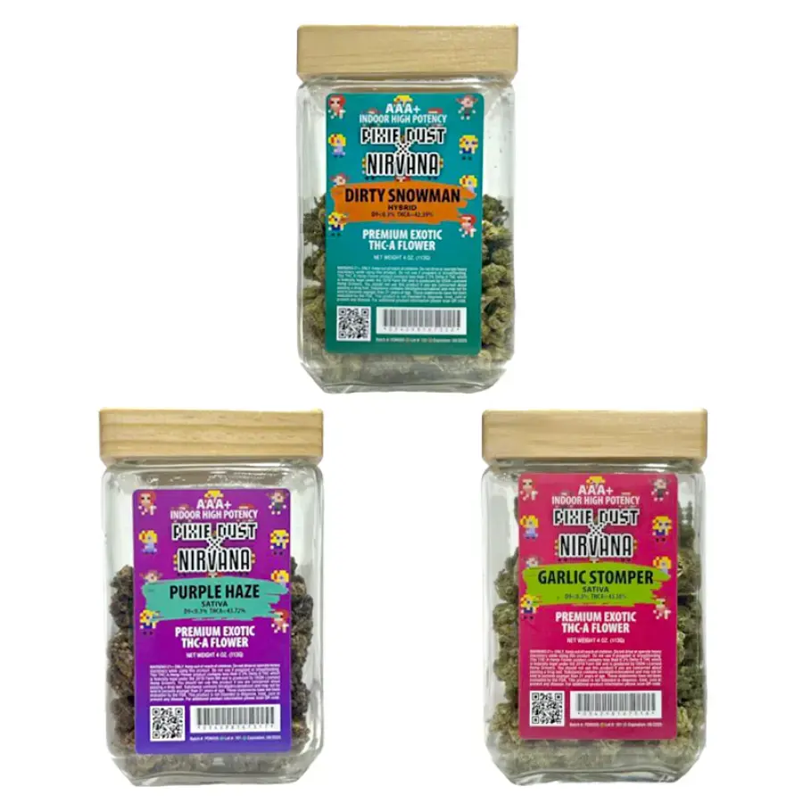 [T-1240-10] Nirvana THC-A Flower 4OZ (Mac 12)
