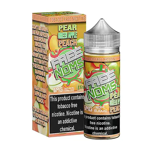 [Q-2927-06] NOM FREENOM 120ML (6mg, Pear Green Apple Peach)