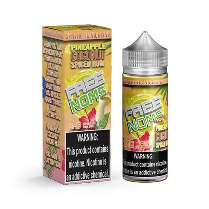 [Q-2927-13] NOM FREENOM 120ML (6mg, PINEAPPLE COCONUT SPICED RUM)