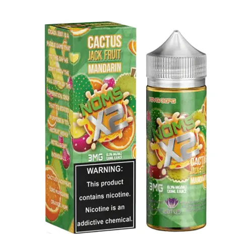 [Q-2928-10] NOM X2 120ML (6mg, Cactus Jackfruit Mandarin)