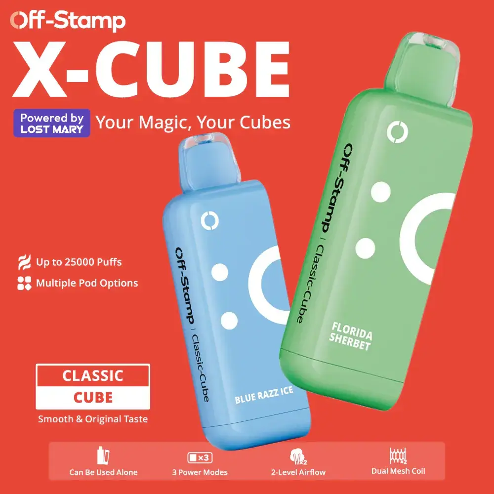 [T-1294-16] OFF STAMP CUBE 25K POD 5PK (Blue Razz Dragonfruit)