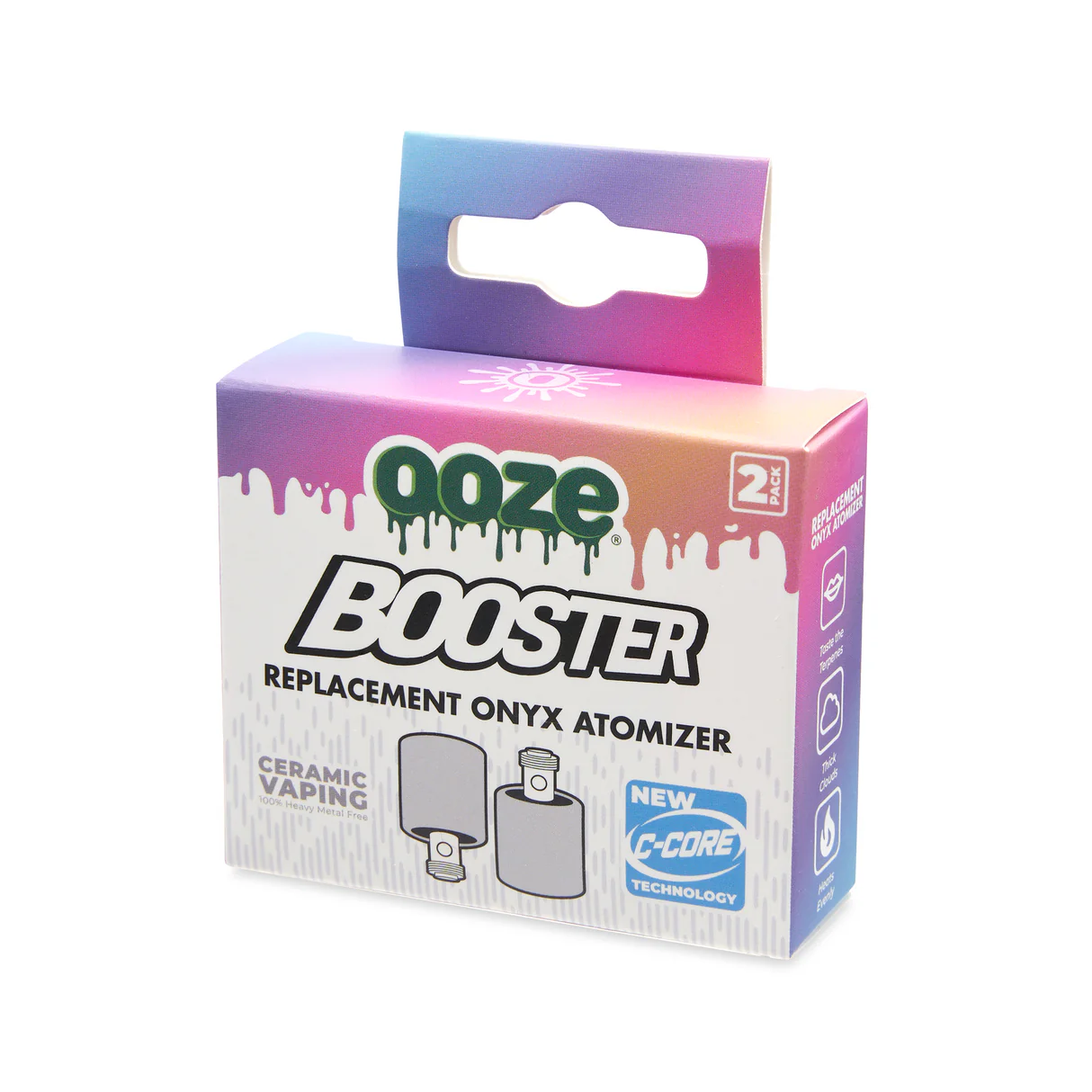 OOZE BOOSTER ONYX ATOMIZER REPLACEMENT 2-PACK