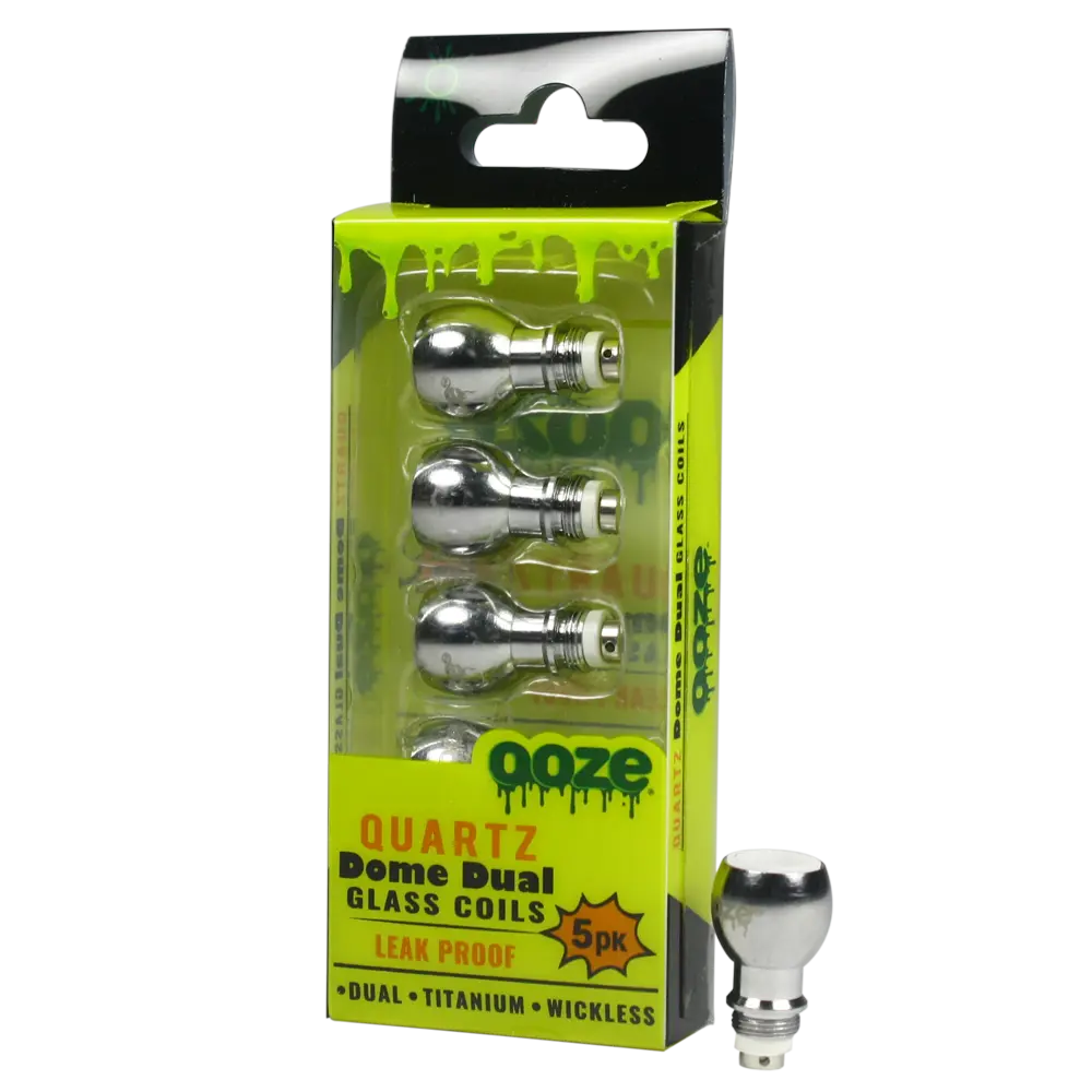 OOZE DOME DUAL QUARTZ COILS 5PK