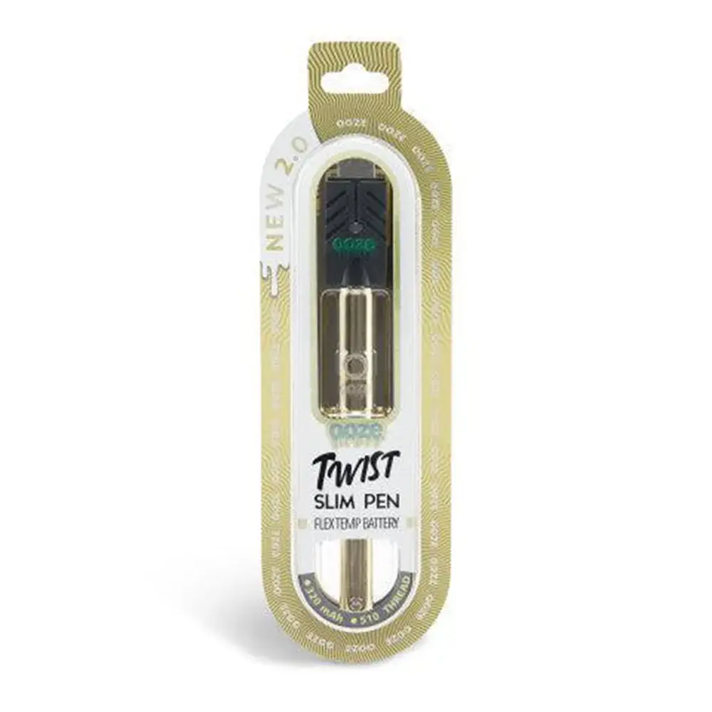 [Q-3016-03] OOZE SLIM TWIST 2.0 BATTERY (Gold)