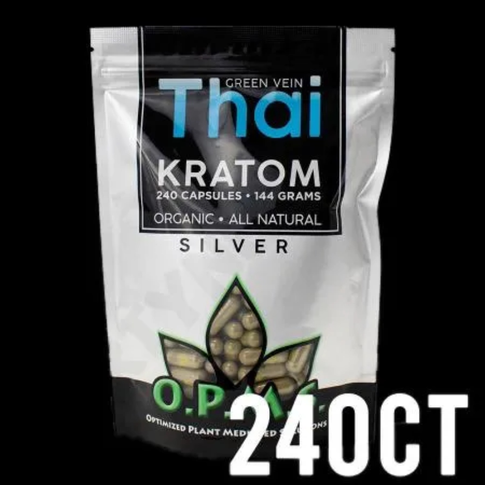 OPMS SILVER - GREEN VEIN MAENG DA 72G 120 CAPS KRATOM