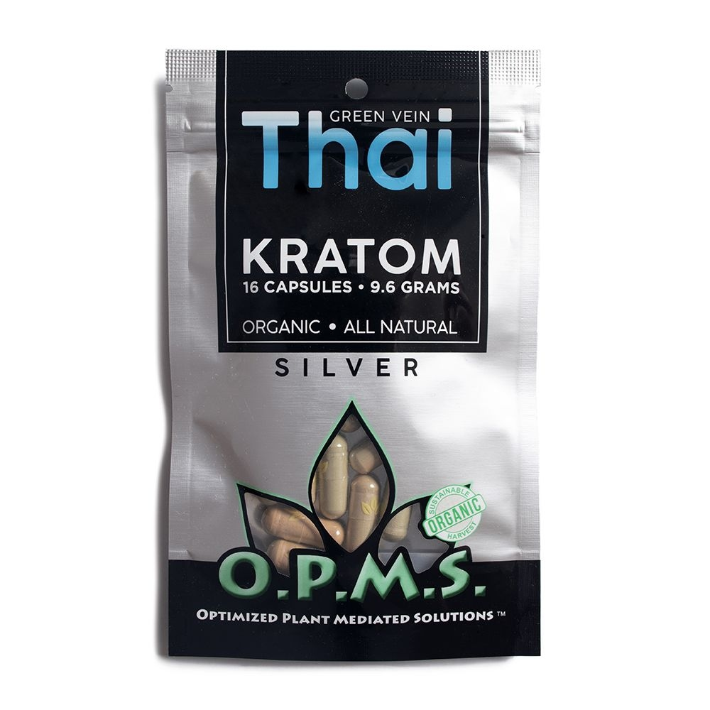 OPMS SILVER - GREEN VEIN MALAY 72G 120 CAPS KRATOM
