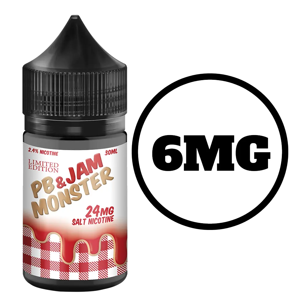 [Q-3040-02] PB AND JAM MONSTER 100 ML (6mg, Strawberry)