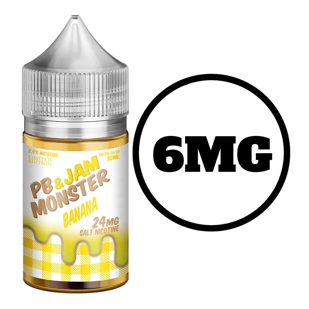 [Q-3040-06] PB AND JAM MONSTER 100 ML (6mg, Banana)
