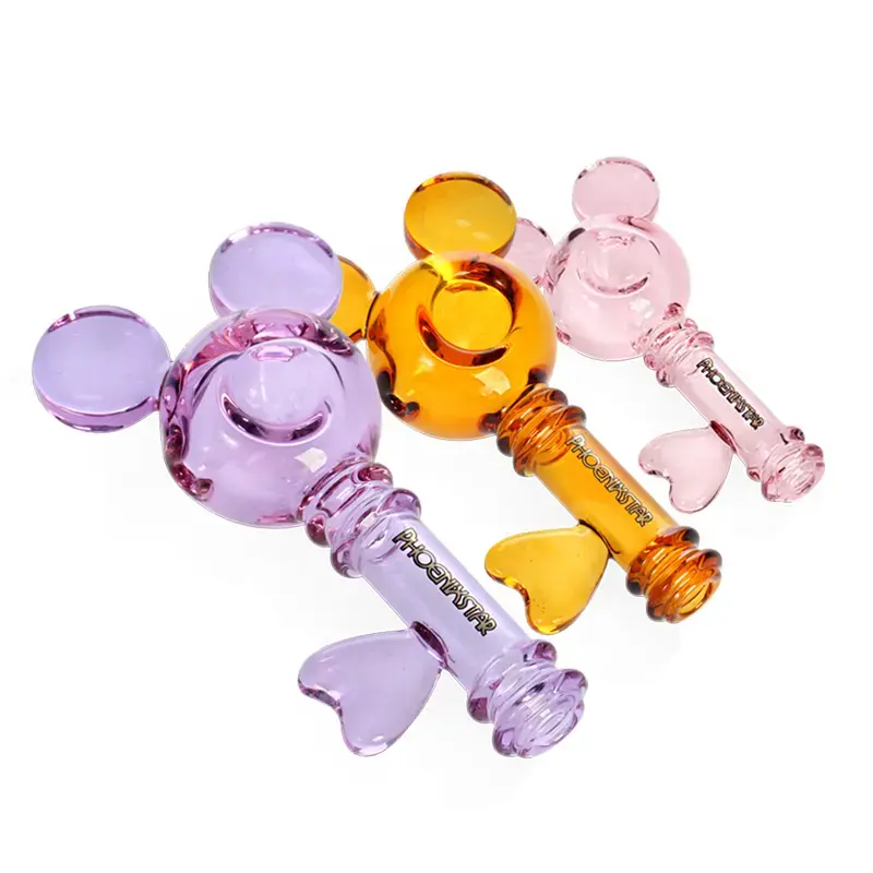 [T-1421-02] Phoenix Glass Handpipe (PGP91 5")
