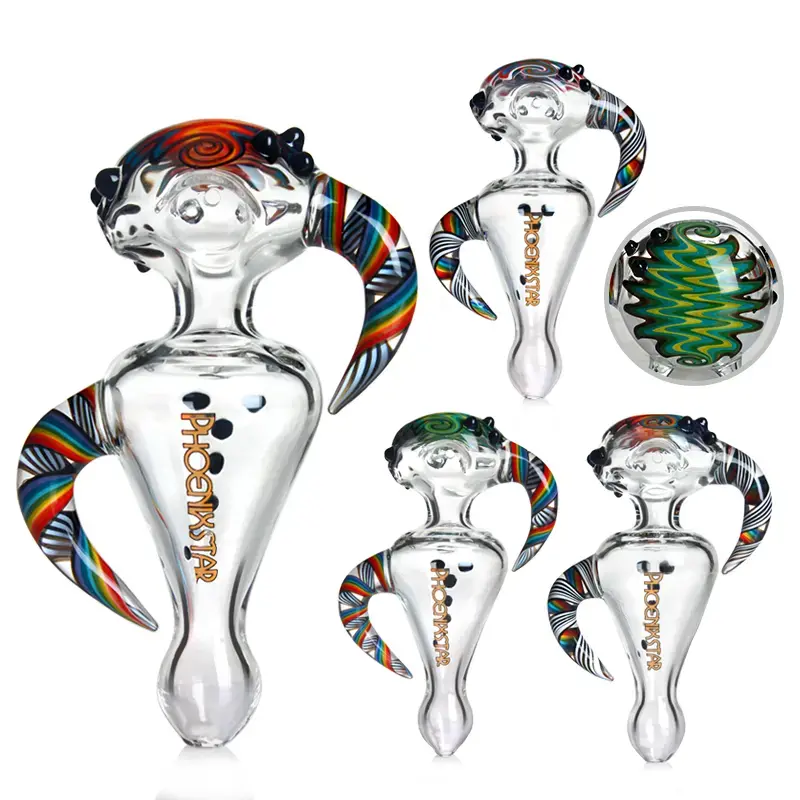 [T-1421-13] Phoenix Glass Handpipe (PGP24 5")