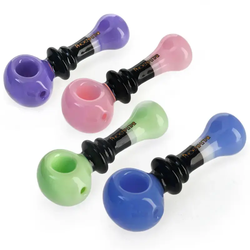 [T-1421-16] Phoenix Glass Handpipe (PGP40 4")