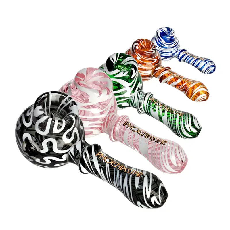 [T-1421-21] Phoenix Glass Handpipe (PGP63 4.5")