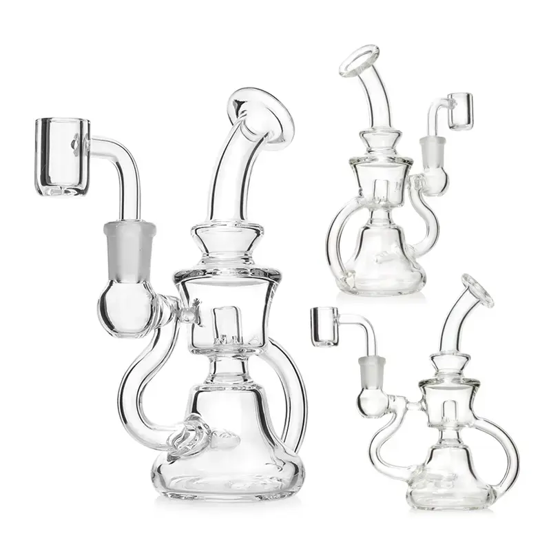 [T-1419-06] Phoenix Glass Water Pipe 14mm Quartz Banger Glass DAB Rig (OG205 6.8")
