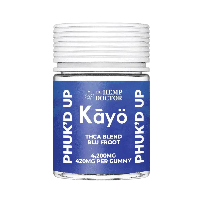 [Q-4260-01] Phuk'd Up 10ct Jar THC-A 4200MG (Blu Froot)