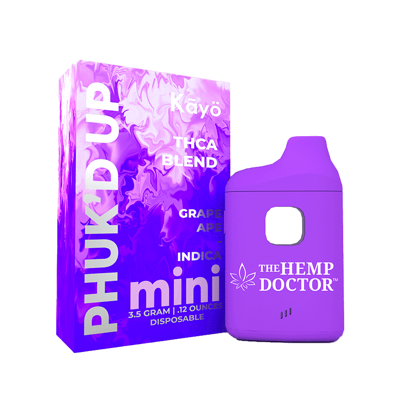 [Q-4262-01] Phuk'd Up 3.5g Disposable MINI 5PK DISPLAY (Blu Froot)