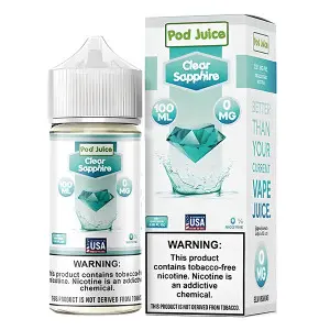 [Q-3093-27] POD JUICE 100ML (6MG, CLEAR SAPPHIRE)