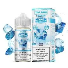 [Q-3093-28] POD JUICE 100ML (6MG, JEWEL MINT EMERALD)