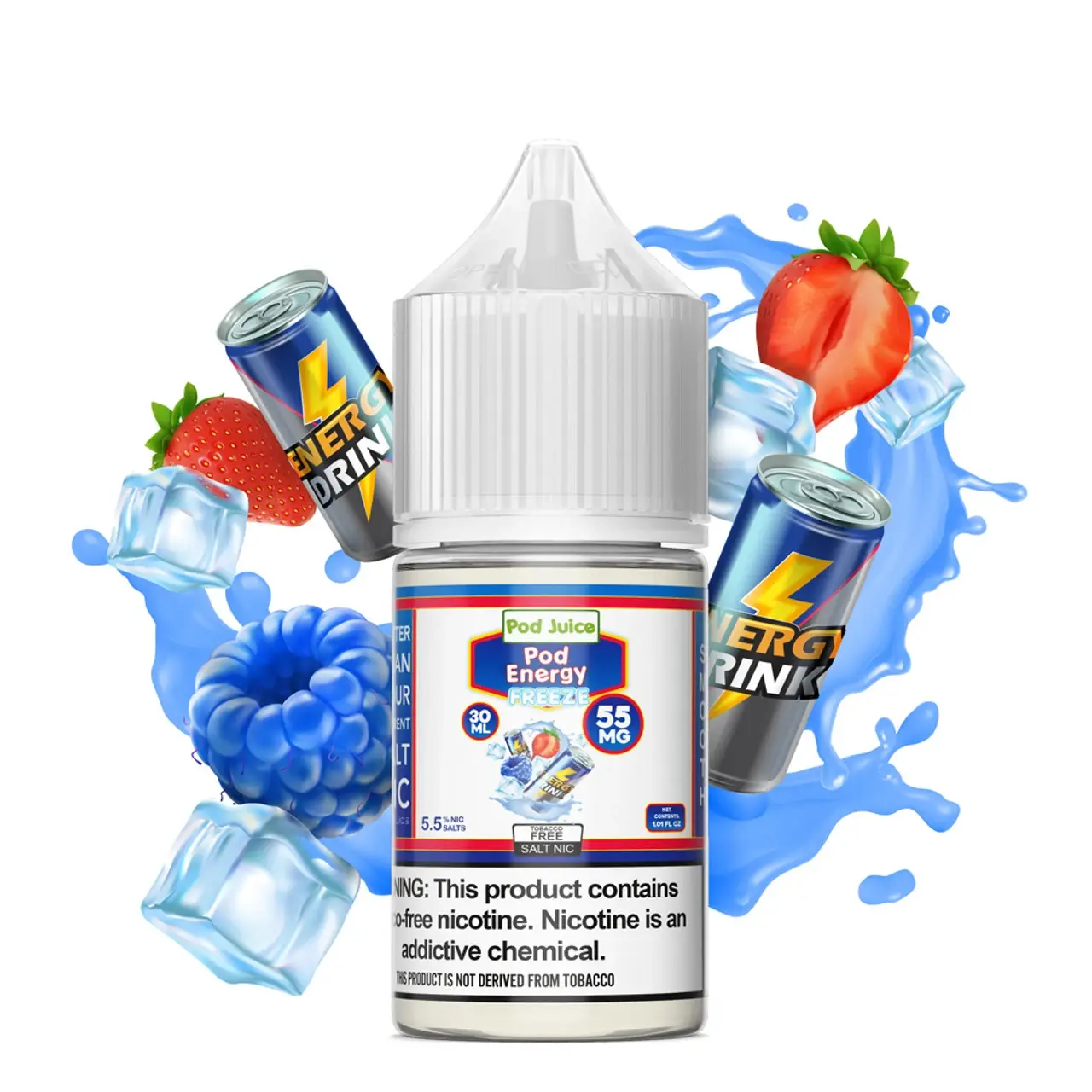 [Q-3094-18] POD JUICE 30ML (55mg, Pod Energy Freeze)