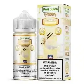 [Q-3095-08] POD JUICE DESSERTS 100ML (6MG, Golden Custard)