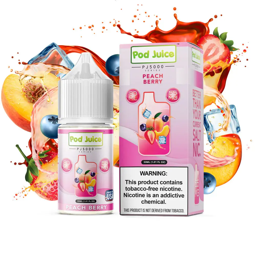 [Q-3096-03] POD JUICE PJ5000 30ML (35MG, Peach Berry)