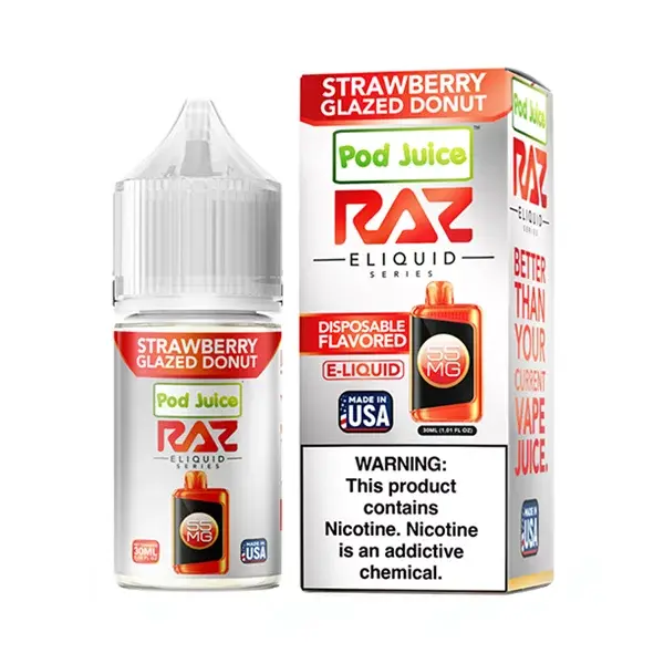 [Q-3099-07] POD JUICE X RAZ 30ML (35MG, Strawberry Glazed Donut)