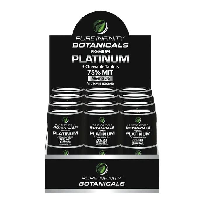 PURE INFINITY BOTANICALS 75% PLATINUM 18CT - 3 CHEWABLE
