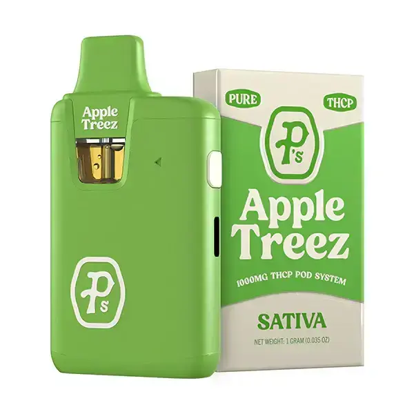 [Q-4343-02] Pushin P's THC-P 1g Disposable 6pk Box (Apple Treez)