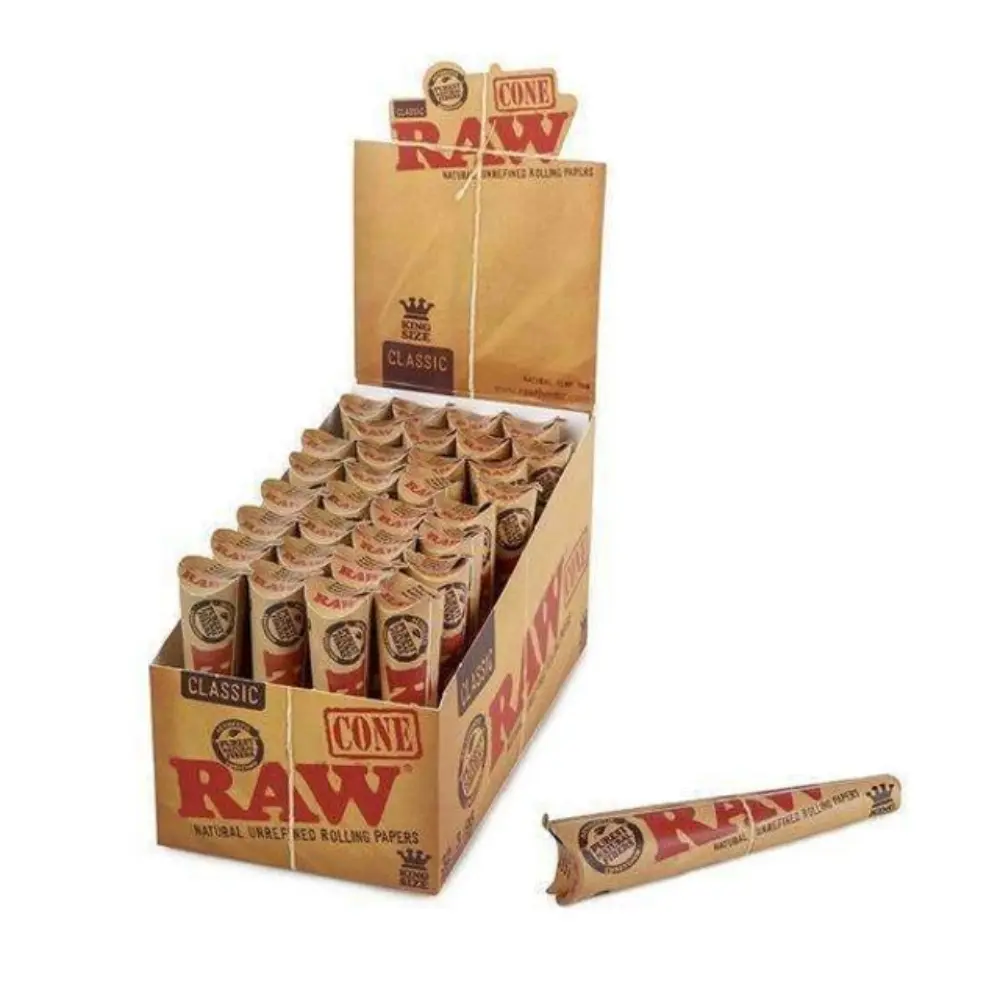 [Q-3192-07] RAW KING (CONE PRE-ROLLES 32CT SIZE 3PK)