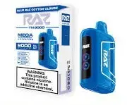[Q-3209-32] RAZ TN9000 DISPOSABLE VAPE 5PK 12ML (Blue Razz Cotton Candy)
