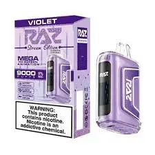 [Q-3209-01] RAZ TN9000 DISPOSABLE VAPE 5PK 12ML (Violet (Grape Strawberry))