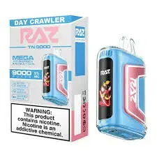 [Q-3209-34] RAZ TN9000 DISPOSABLE VAPE 5PK 12ML (Day Crawler)