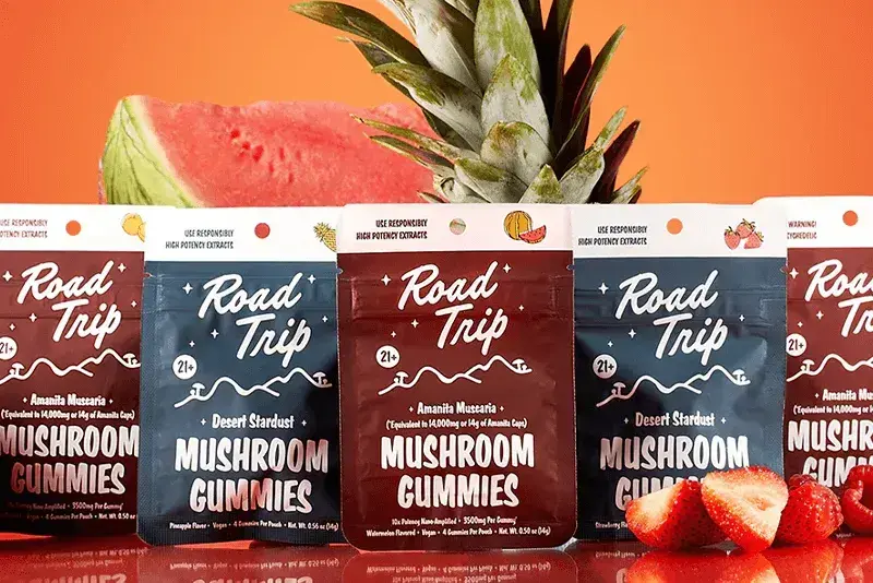 [T-1338-07] Road Trip Desert Stardust Mushroom Gummies 2ct 30pack (Watermelon)