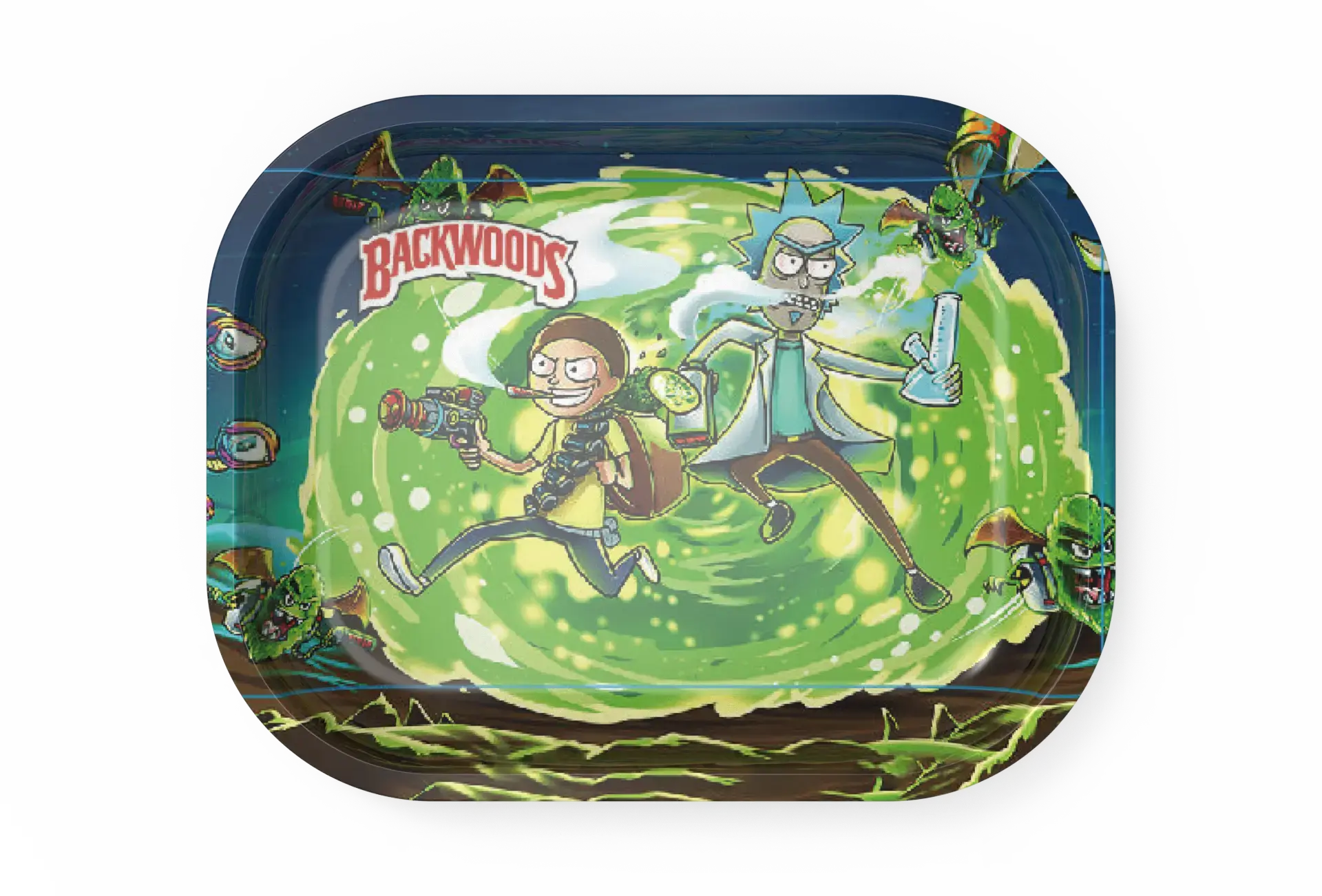 [T-1401-16] Rolling Tray18*14*1.5cm (Rick & Morty 2)
