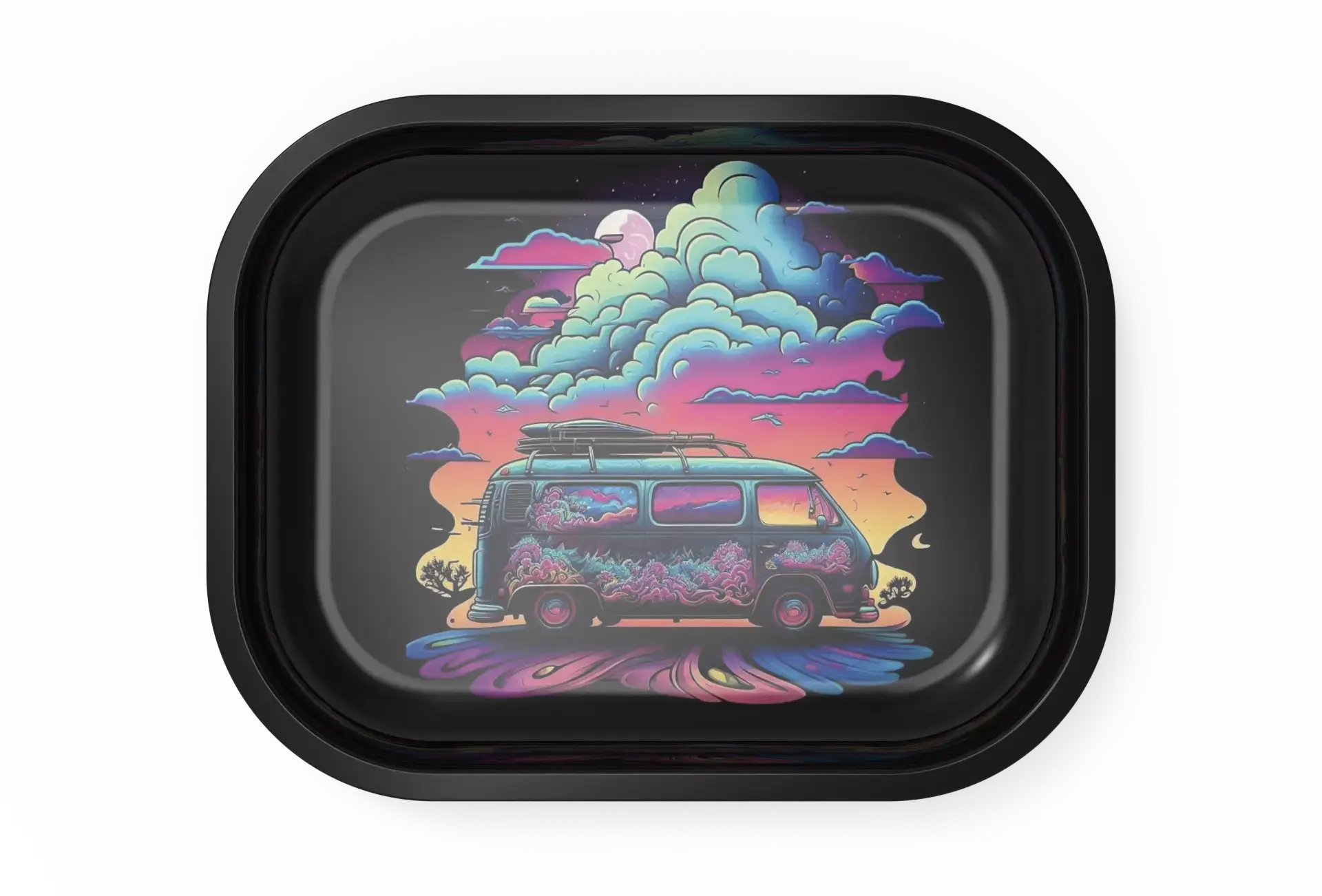 [T-1401-32] Rolling Tray18*14*1.5cm (Bus)