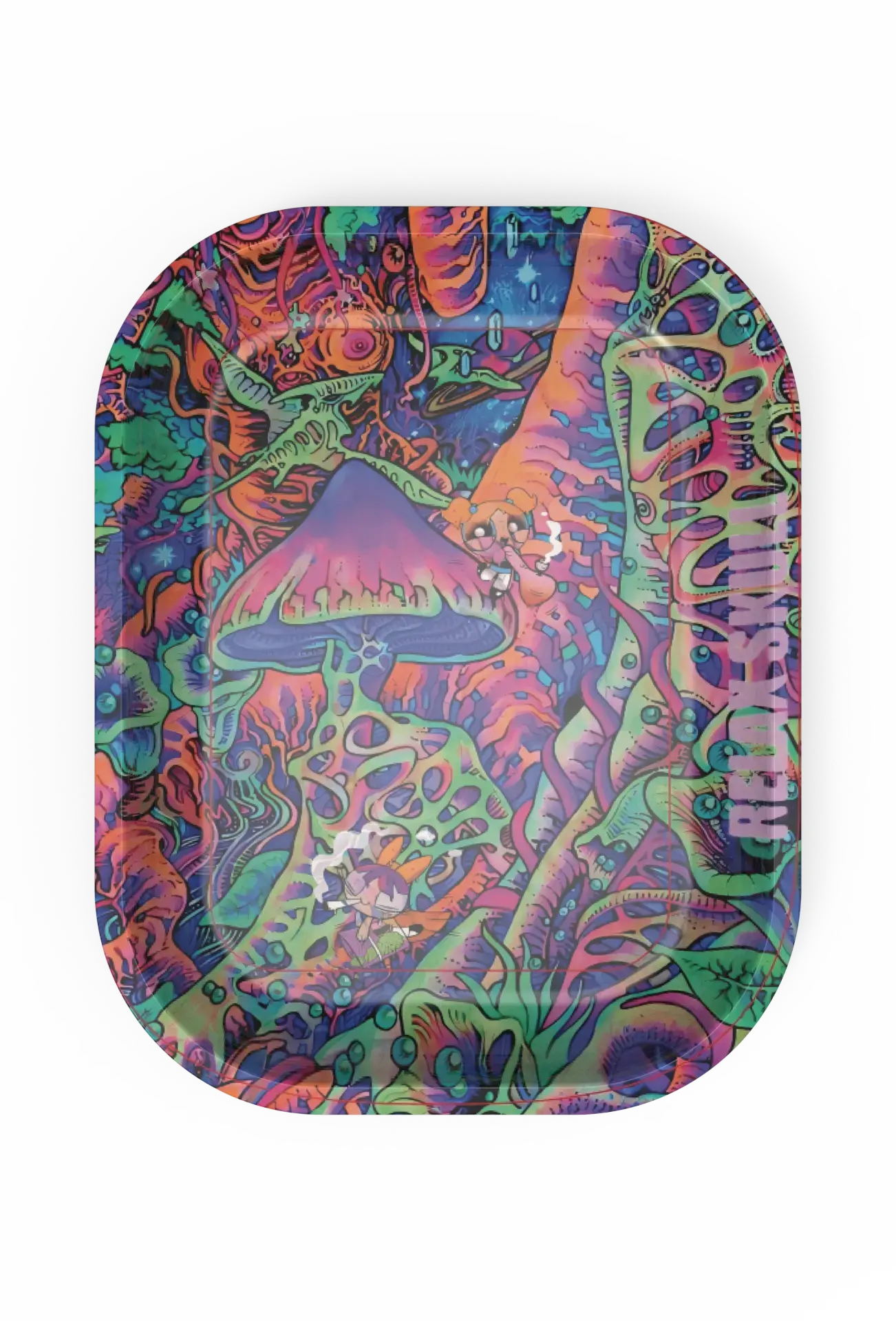 [T-1401-33] Rolling Tray18*14*1.5cm (Big Mushroom)