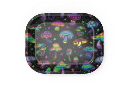 [T-1401-42] Rolling Tray18*14*1.5cm (Mushroom 3)