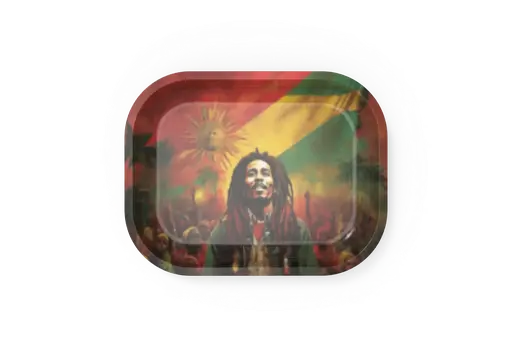 [T-1401-45] Rolling Tray18*14*1.5cm (Bomb Marley)