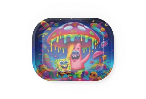 [T-1401-51] Rolling Tray18*14*1.5cm (Spongebob & Patrick)