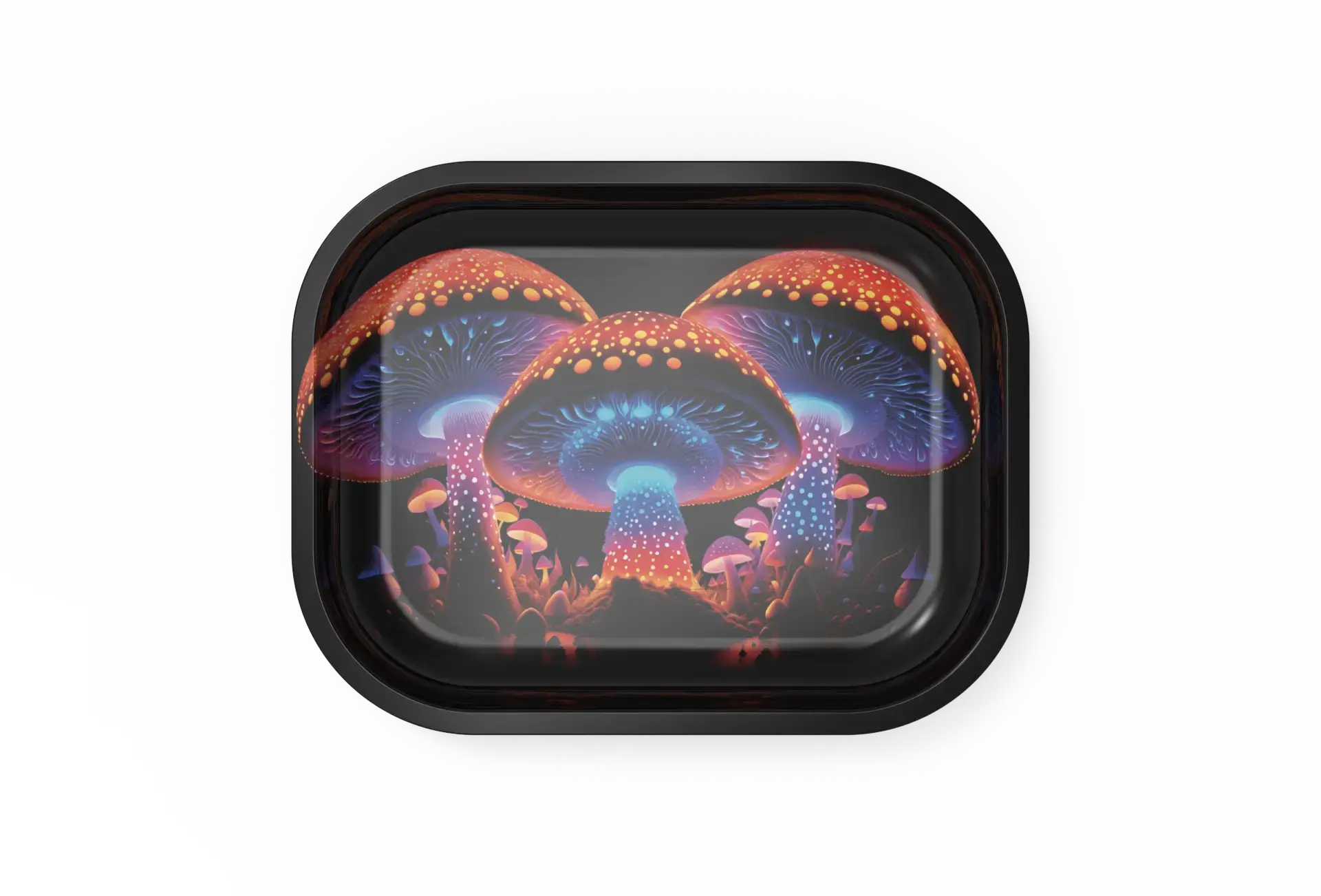 [T-1401-58] Rolling Tray18*14*1.5cm (3 Mushroom)