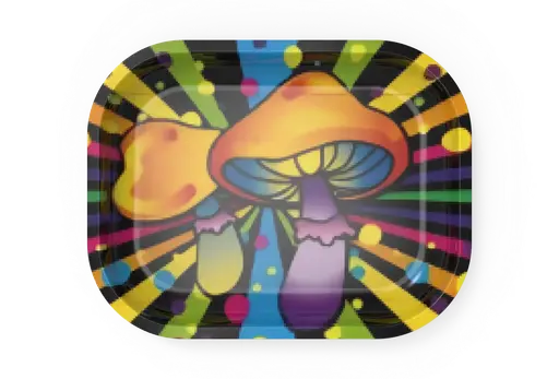[T-1400-06] Rolling Tray 28.5*18.8*2.5cm (Mushroom Colors)