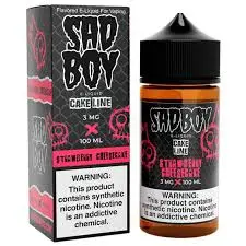 [Q-3287-03] SADBOY CAKE LINE 100ML (3MG, Strawberry Cheesecake)