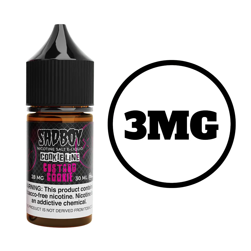 [Q-3288-10] SADBOY COOKIE LINE 100ML (3MG, Custard Cookie)